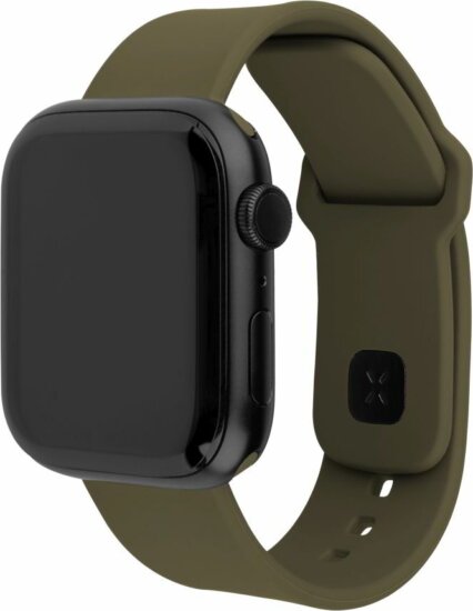 Fixed Sporty Apple Watch Apple Watch S1/S2/S3/S4/S5/S6/S7/S8/S9/S10/SE Szilikon Szíj 38/40/41/42mm - Oliva