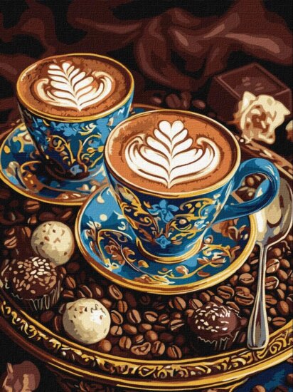 Ideyka Festés számok szerint Reggeli illat - 30 x 40 cm