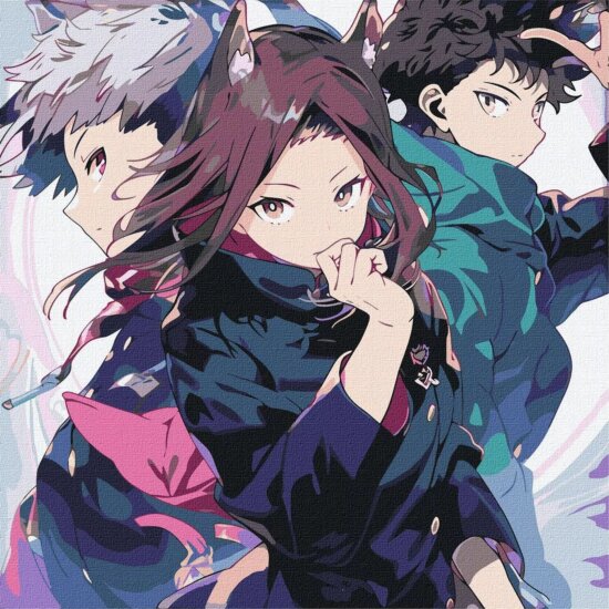 Ideyka Festés számok szerint Erős barátság - 40 x 40 cm