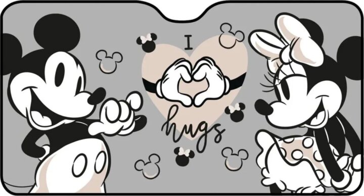 Disney Mickey egér Első napvédő autóba - 130 x 70 cm Disney Mickey egér Első napvédő autóba - 130 x 70 cm
