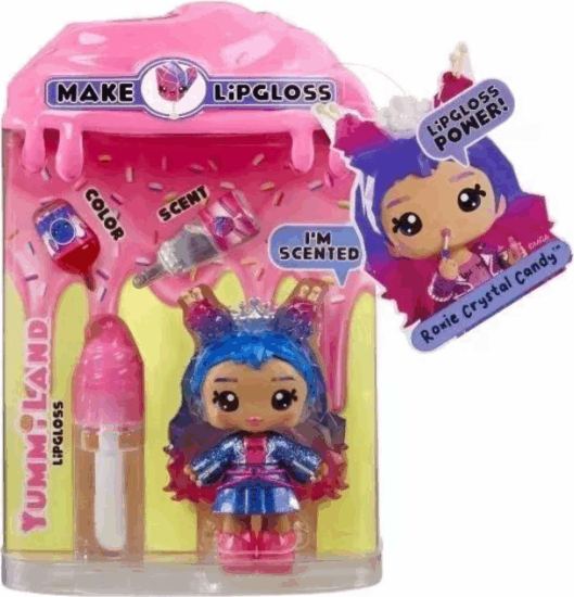 Yummiland Csináld magad szájfény és baba 2. széria - Roxie Crystal Candy Yummiland Csináld magad szájfény és baba 2. széria - Roxie Crystal Candy