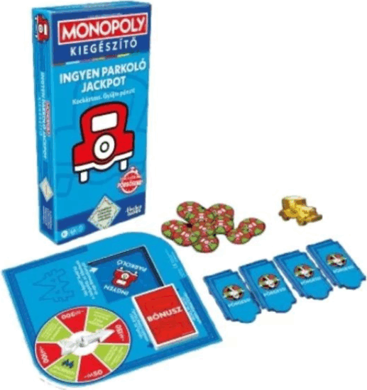 Hasbro Monopoly Ingyen parkoló jackpot társasjáték kiegészítő