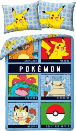 Pokémon Harcra készen kétrészes pamut ágynemű garnitúra (140 x 200 cm) Pokémon Harcra készen kétrészes pamut ágynemű garnitúra (140 x 200 cm)
