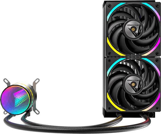 Formula Oasis L240 ARGB Univerzális CPU Vízhűtés - Fekete