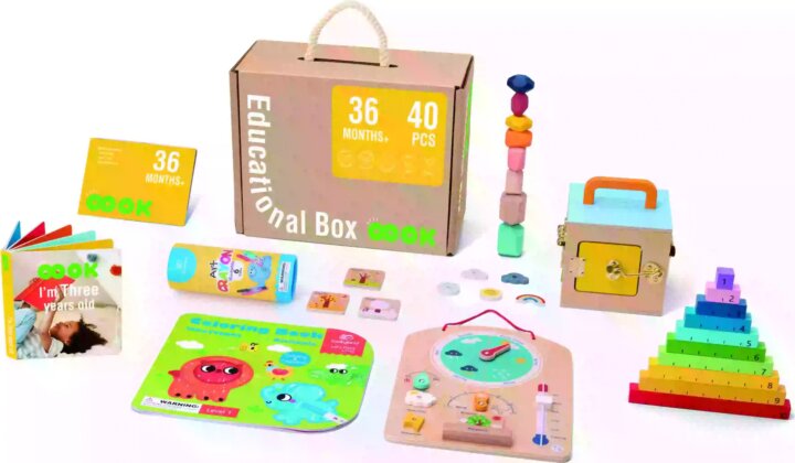 Tooky Toy 40 darabos fa Fejlesztő játékcsomag szett