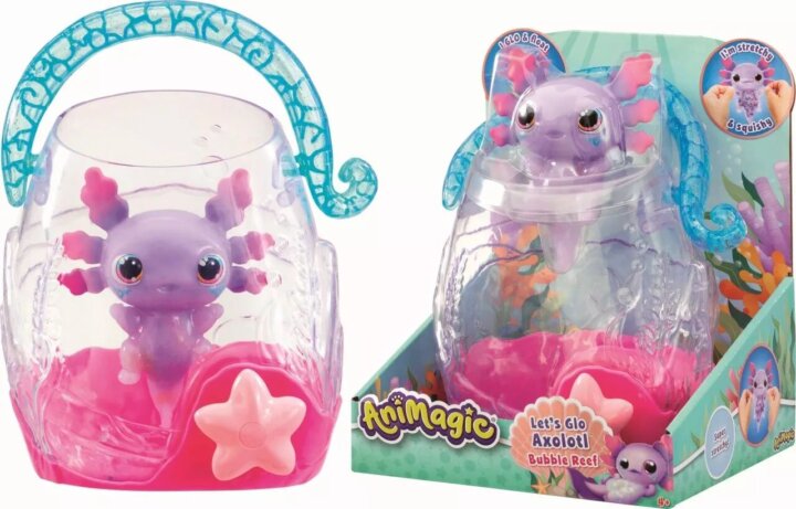 Animagic Let’s Glo Axolotl Világító vízipajtás szett - Többféle