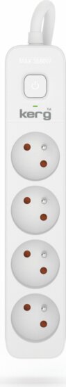 Kerg M02395 Elosztó 4 aljzatos 16A 1,5m - Fehér