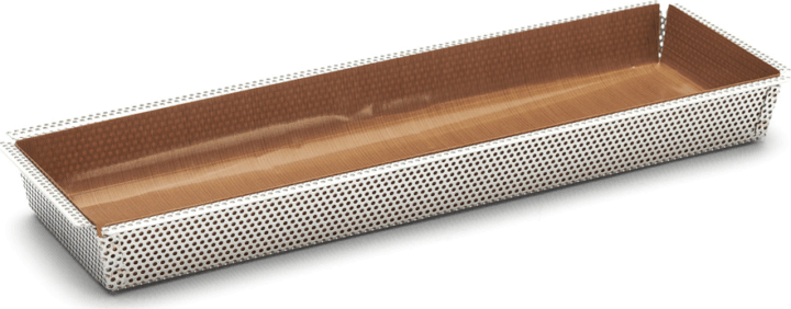 De Buyer Form Rett. Forato Téglalap alakú perforált tepsi 35 x 10,5 x 3,5cm - Inox