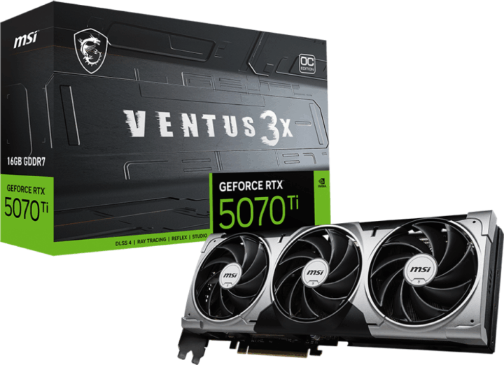 MSI GeForce RTX 5070 Ti 16GB GDDR7 Ventus 3X OC Videókártya