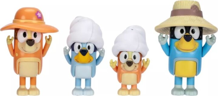 Moose Toys Bluey 4 darabos Családi utazás játékkészlet