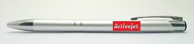 Activejet Nyomógombos golyóstoll (Kék tinta) - Ezüst