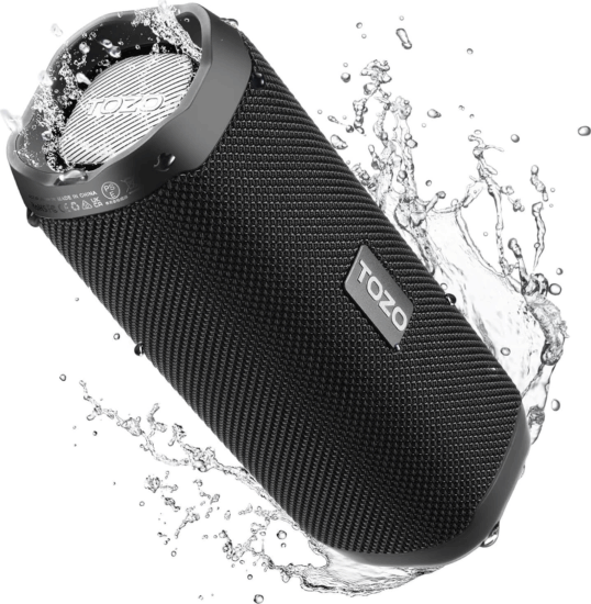 Tozo PA2 fekete Bluetooth hordozható hangszóró 25 Watt - Fekete