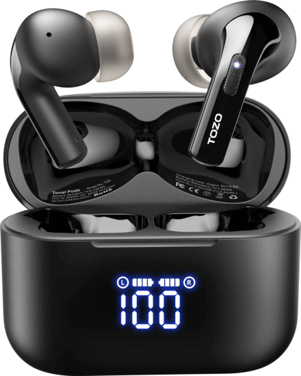 Tozo Tonal Pods True Wireless Bluetooth Fülhallgató Headset - Fekete Tozo Tonal Pods True Wireless Bluetooth Fülhallgató Headset - Fekete
