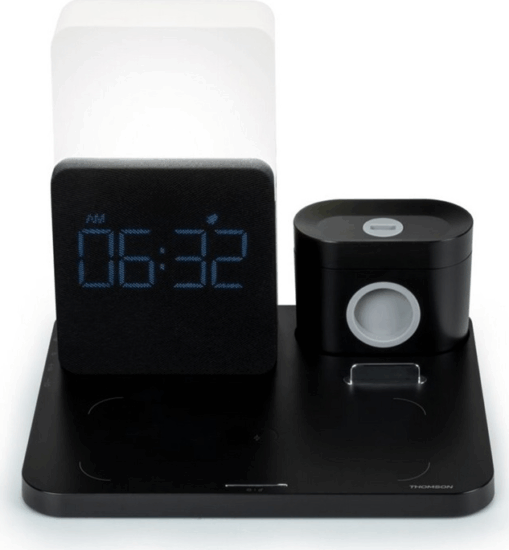 Thomson CL800I Ébresztőóra és Telefontöltő - Fekete