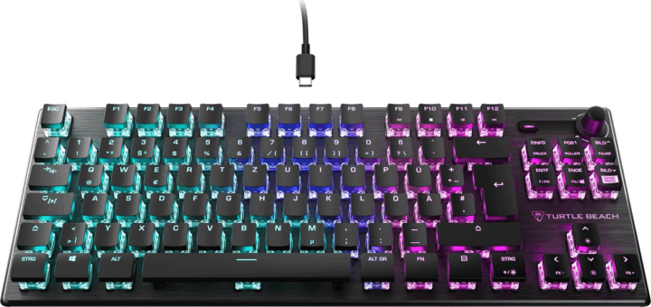 Turtle Beach Vulcan TKL AIMO Mechanikus Vezetékes Gaming Billentyűzet DE - Fekete Turtle Beach Vulcan TKL AIMO Mechanikus Vezetékes Gaming Billentyűzet DE - Fekete