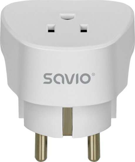 Savio AP-01 EU - US Utazó adapter - Fehér Savio AP-01 EU - US Utazó adapter - Fehér