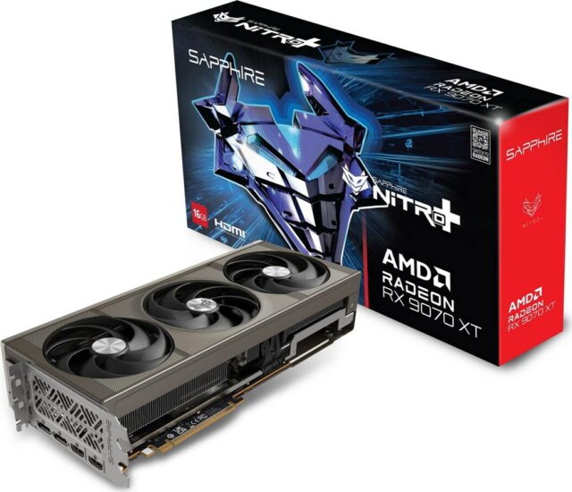Sapphire AMD Radeon RX 9070 XT 16GB GDDR6 Nitro+ OC Videókártya