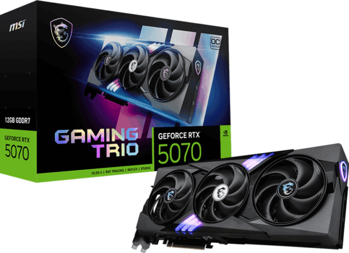 MSI GeForce RTX 5070 Gaming Trio OC 12GB GDDR7 Videókártya