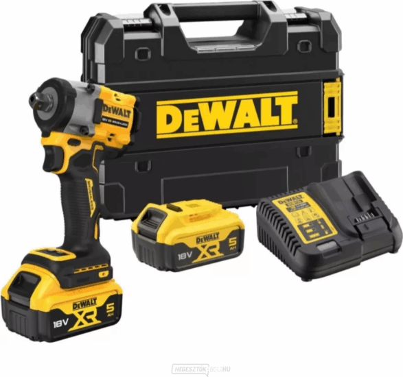 DeWalt DCF922P2T-QW Akkus ütvefúró-csavarozó 18V + 2x 5Ah Akku + Töltő + Koffer