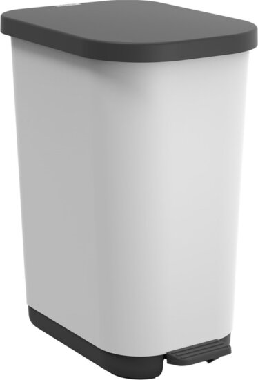 Rotho Ribo White 35 literes pedálos műanyag szemetes - Fehér