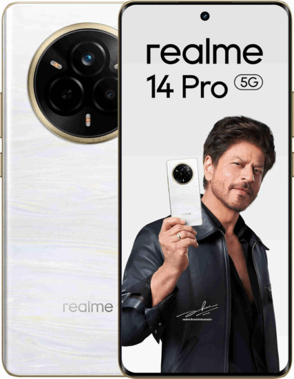 Realme 14 Pro 8/256GB 5G Dual SIM Android Okostelefon - Fehér