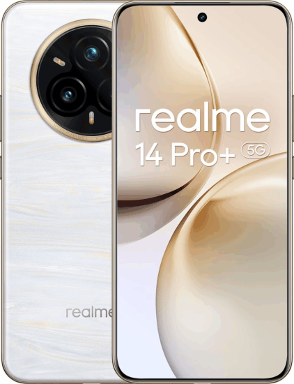 Realme 14 Pro Plus 12/512GB 5G Dual SIM Android Okostelefon - Fehér