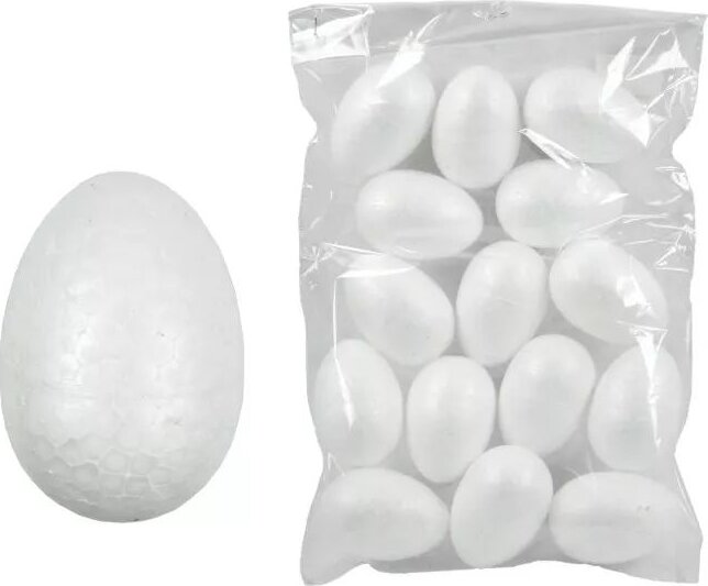 Hungarocell tojás 8 cm - Fehér (15 db / csomag)