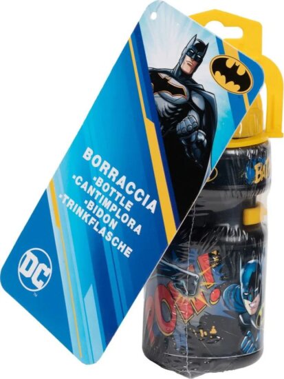 DC Batman műanyag Biciklis kulacs 350 ml - Fekete