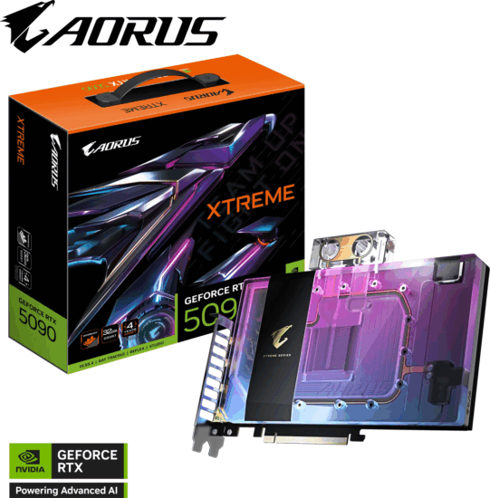 Gigabyte GeForce RTX 5090 32GB GDDR7 Aorus Xtreme WaterForce WB OC Videókártya