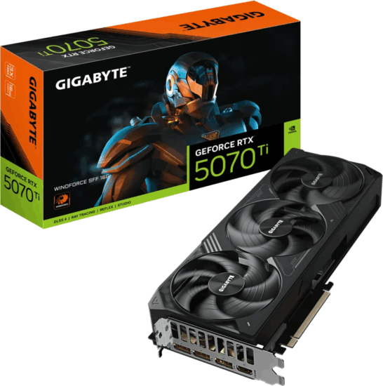Gigabyte GeForce RTX 5070 Ti 16GB GDDR7 WindForce SFF Videókártya