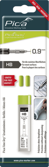 Pica Fine-Dry HB Utántöltő hegy Pica Fine-Dry mély lyukjelölőhöz 0,9mm - Grafit