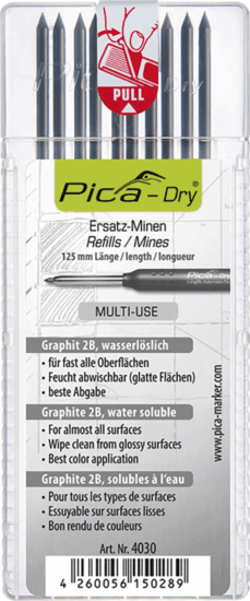 Pica 4030 DRY Jelölő ceruzabetét 2,8mm - Grafit