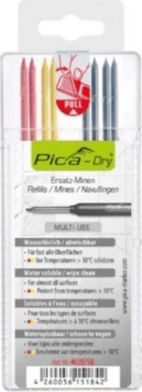 Pica 4020/SB DRY Jelölő ceruza utántöltő készlet - Vegyes színek