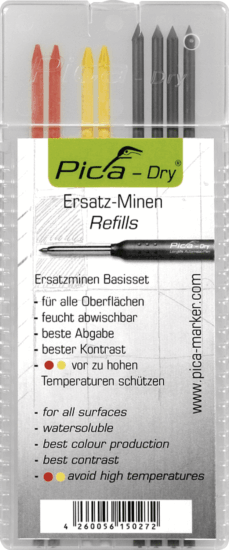 Pica 4020 DRY Jelölő ceruza utántöltő készlet - Vegyes színek