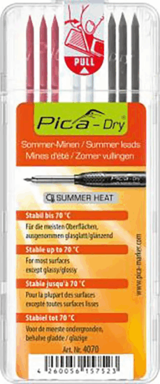 Pica 4070/SB DRY Summer Heat Jelölőceruza utántöltő készlet - Vegyes színek