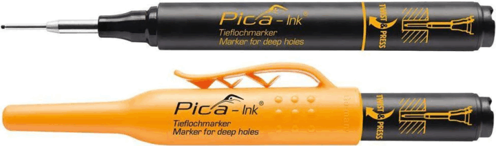 Pica 150/46 INK Mély lyukjelölő marker 1.5mm - Fekete Pica 150/46 INK Mély lyukjelölő marker 1.5mm - Fekete