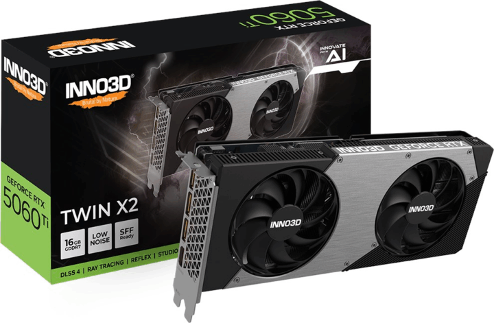 INNO3 GeForce RTX 5060 Ti 16GB GDDR7 Twin X2 Videókártya