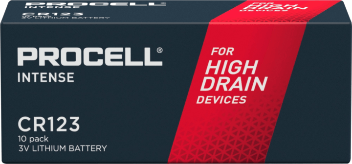 Duracell Procell CR123A Lítium mangán Elem (10db / csomag)