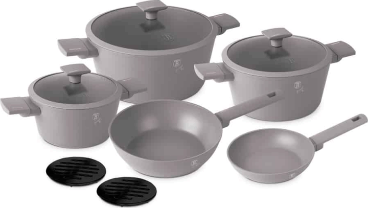 Berlinger Haus BH/8110N Alumínium Edénykészlet - Matt taupe (10 részes)