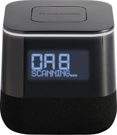 Thomson CR80 Asztali Rádiós ébresztőóra és Telefontöltő - Fekete