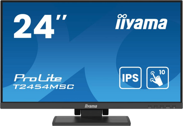 iiyama 23,8" T2454MSC-B2AG ProLite 16:9 FullHD IPS LED Monitor - Fekete iiyama 23,8" T2454MSC-B2AG ProLite 16:9 FullHD IPS LED Monitor - Fekete