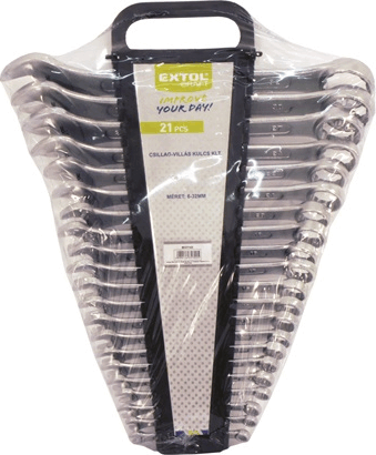 Extol 8631143 21 darabos Csillag-villáskulcs készlet Extol 8631143 21 darabos Csillag-villáskulcs készlet
