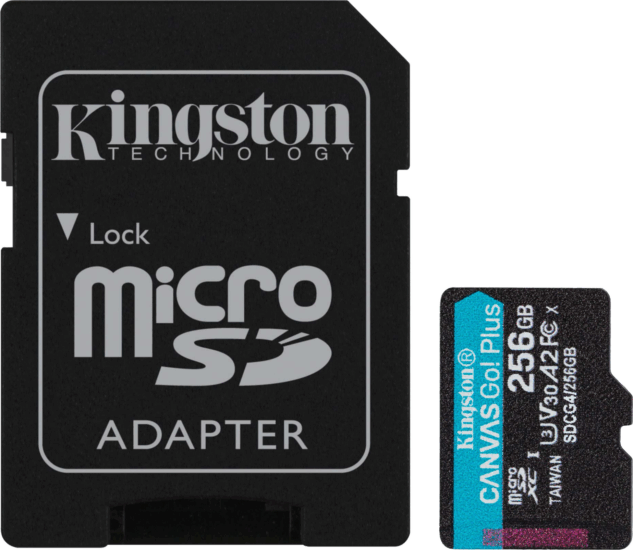 Kingston 256GB Canvas Go! Plus microSDXC UHS-I CL10 Memóriakártya + Adapter Kingston 256GB Canvas Go! Plus microSDXC UHS-I CL10 Memóriakártya + Adapter
