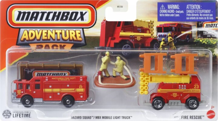 Mattel Matchbox Hitch and Haul - Fire Rescue játékszett