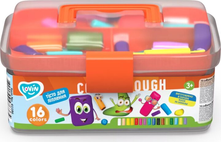 OKTO Lovin Levegőn száradó gyurma szett tárolódobozban 320g - Vegyes színek