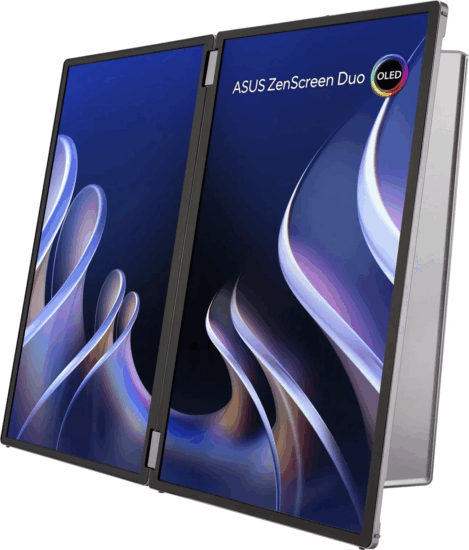 Asus 14" ZenScreen Duo 16:10 FullHD OLED Monitor - Fekete