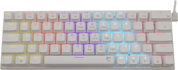 White Shark Wakizashi-2 Mechanikus Vezetékes Gamer Billentyűzet HUN - Fehér