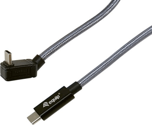 Equip 128421 USB-C apa - USB-C apa 3.2 Adat és töltő kábel 1m - Fekete