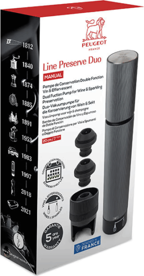 Peugeot Preserve Duo Manuális Vákuum pumpa szett - Szürke