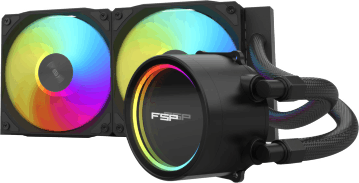 FSP AE24-B 240mm RGB All In One Univerzális CPU Vízhűtés - Fekete